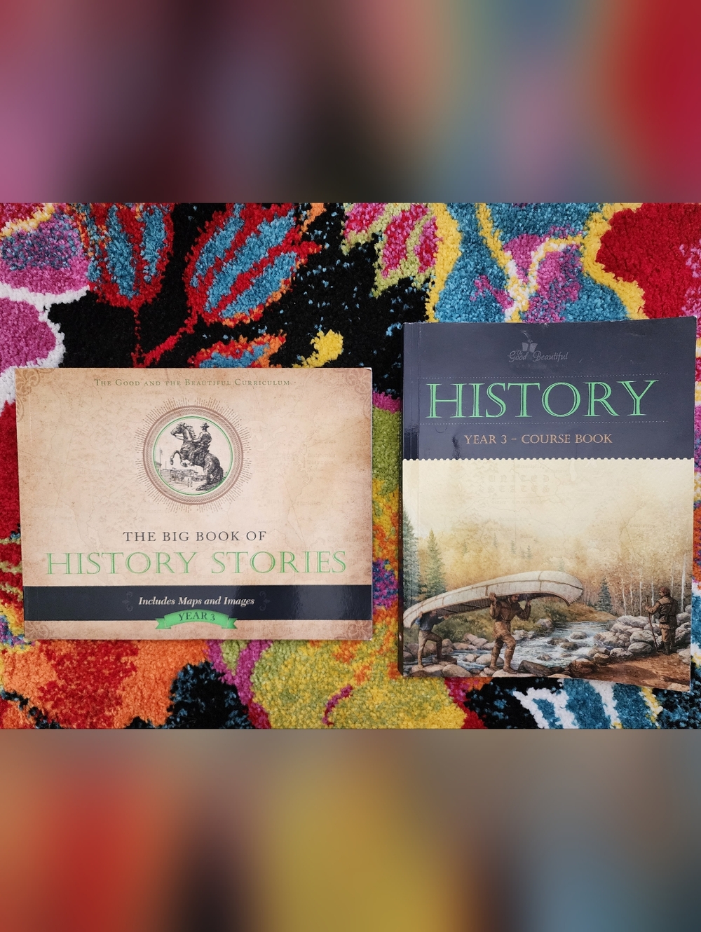 The Good And The Beautiful- History Year 3 Coarse Book & Book Of History Stories